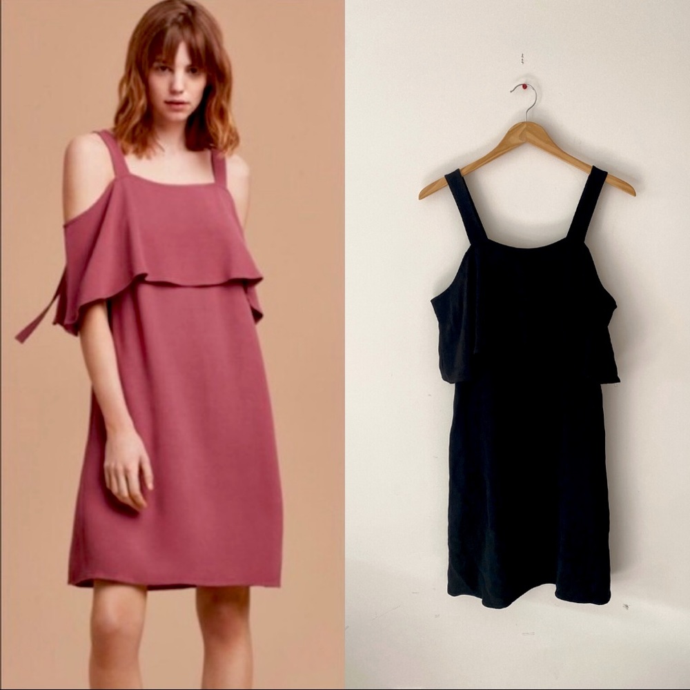 XS Wilfred Ellipse Black Cold Shoulder Dress